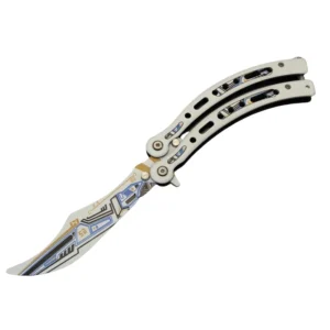 Portable CSGO practice folding game knife prop butterfly training knife outdoor unsharpened