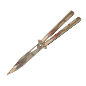All-steel professional folding butterfly knife unsharpened butterfly practice toy knife safe CSGO peripheral fancy hand-throwing knife