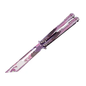 Butterfly training knife unsharpened csgo peripherals beginners practice folding multi-function swing hand full steel Fancy butterfly knife