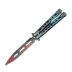 Butterfly training knife classic csgo folding knife unsharpened for self-defense practice