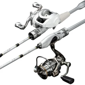 Silver Blade White Stripe UL Lure Fishing Rod