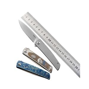 M390 Titanium Handle Mini Quick-Open Outdoor Utility Folding Knife