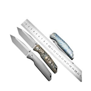 PioneerEDC M390 Titanium Handle EDC Folding Knife